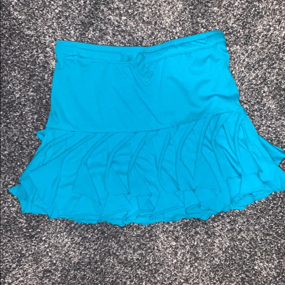 Blue Ruffle Skirt